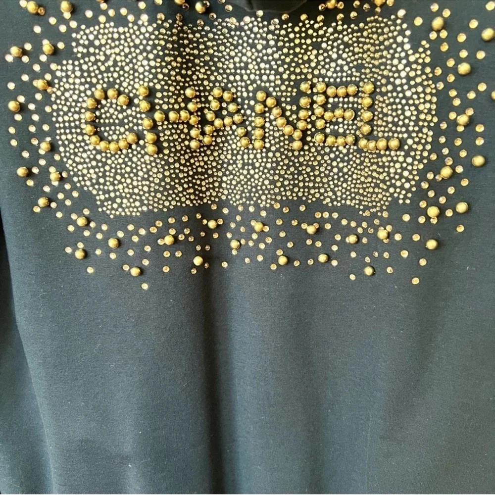 CHANEL Black Garment with Elegant Design size XXL runs small